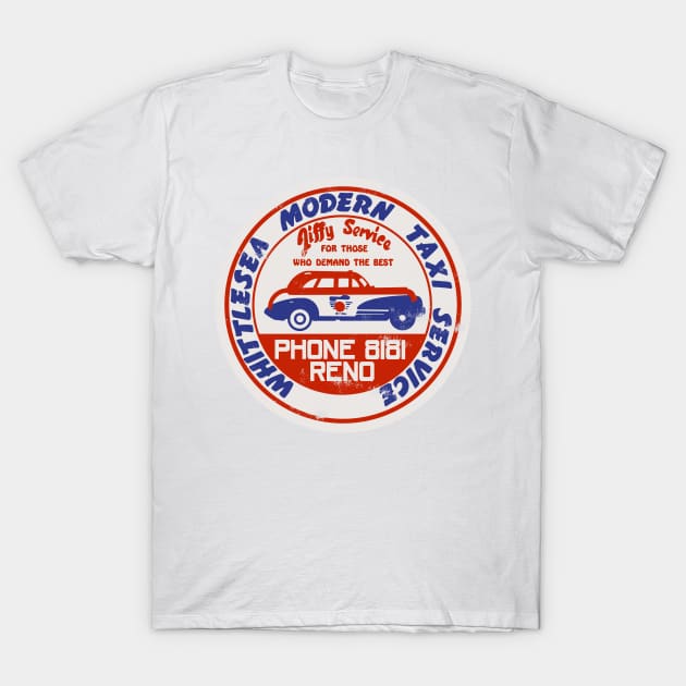 Vintage Whittlesea Modern Taxi Service T-Shirt by StudioPM71